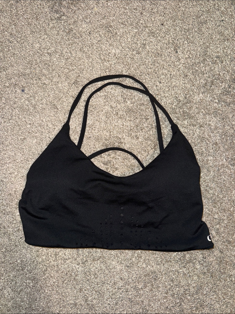 Crop shop Boutique Open Back Sports Bra